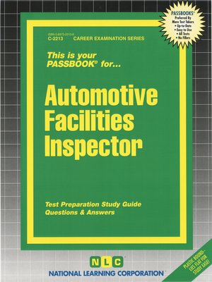 cover image of Automotive Facilities Inspector